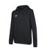 Womens/ladies Club Leisure Hoodie Black White Umbro-2