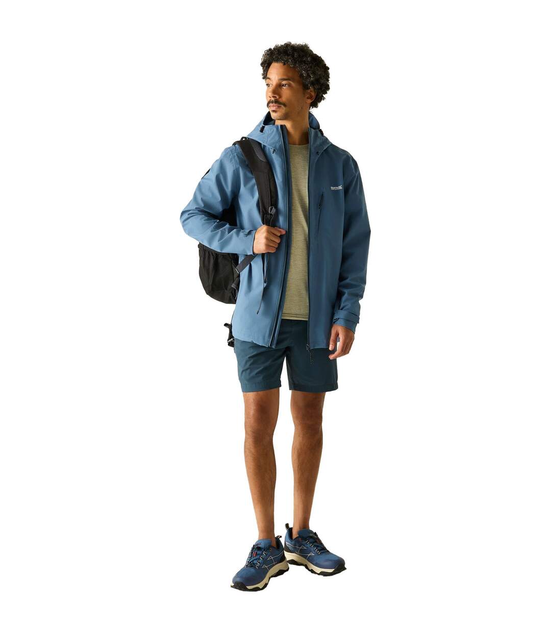 Veste Imperméable À Capuche Oklarna Homme Bleu De Chine Regatta-1