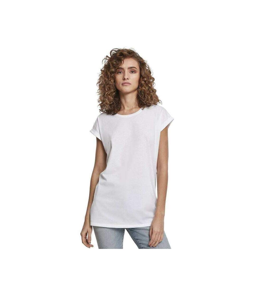 T-shirt femme blanc Build Your Brand-2