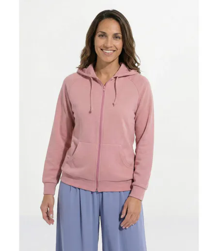 Sweat zippé à capuche molleton gratté