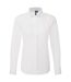 Womens/ladies supreme oxford long-sleeved shirt white Premier-1