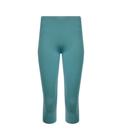 Womens/ladies blondie cropped leggings mineral blue Weird Fish