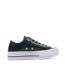 Baskets compensées cuir noir femme Converse All Star