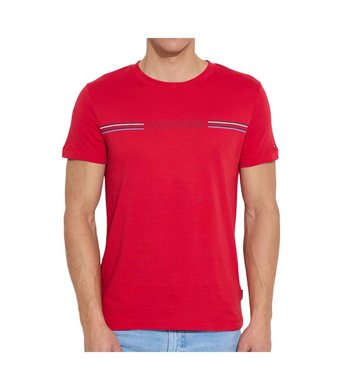 T-shirt Rouge Homme Tommy Hilfiger MW0MW34428 - M-1