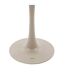 Table de jardin bistro ronde en aluminium effet bois 2 places OVIALON - Lin et argile-5