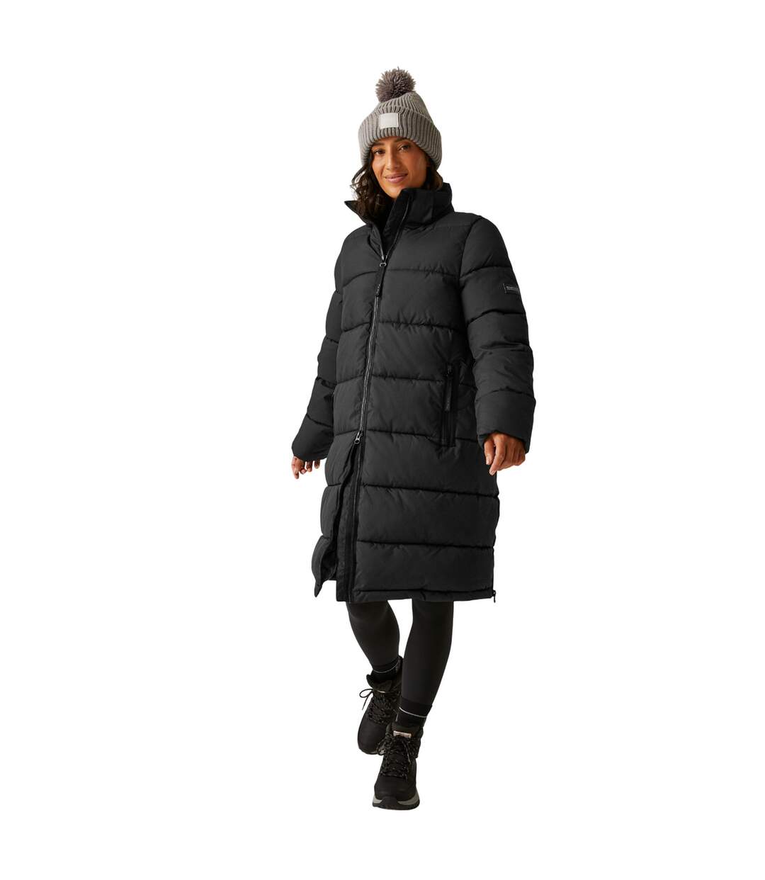 Womens/ladies Mottere Quilted Jacket Black Regatta-3