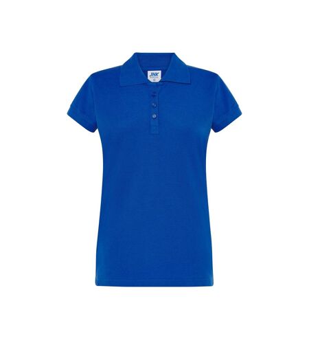 Polo Motif/style Uni Femme Bleu Roi JHK