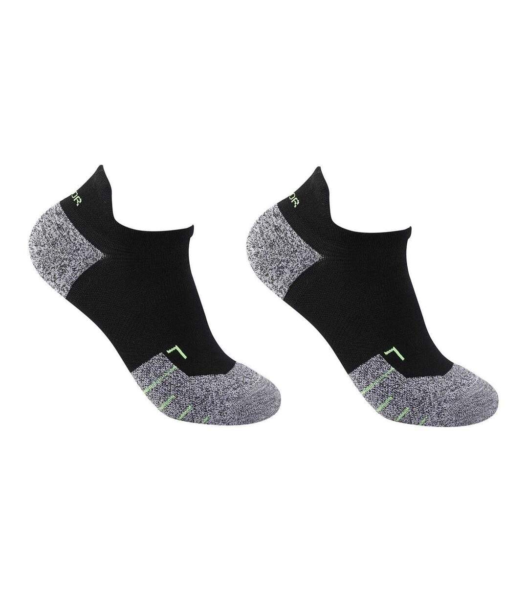 Womens/ladies Logo No-show Socks Black Karrimor-1