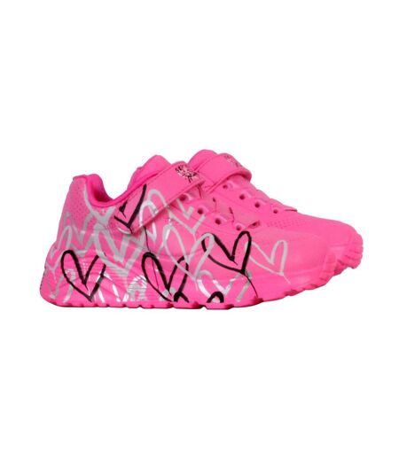 Basket Enfant à Scratch Skechers Uno Lite-Love Levitate
