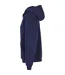 Womens/ladies Fluffy Full Zip Hoodie Navy Build Your Brand-3