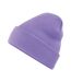Bonnet Tricoté Unisexe Violet Clair Beechfield-2