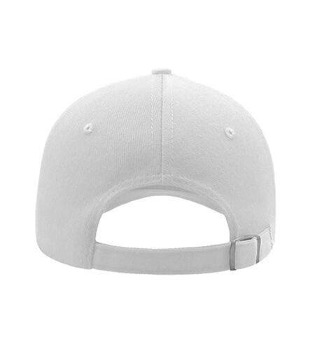 Atlantis Liberty Five Buckle Heavy Brush Cotton 5 Panel Cap (White) - UTAB191