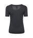 Womens/ladies Keep The Heat Isotherm T-shirt Black Mountain Warehouse-3