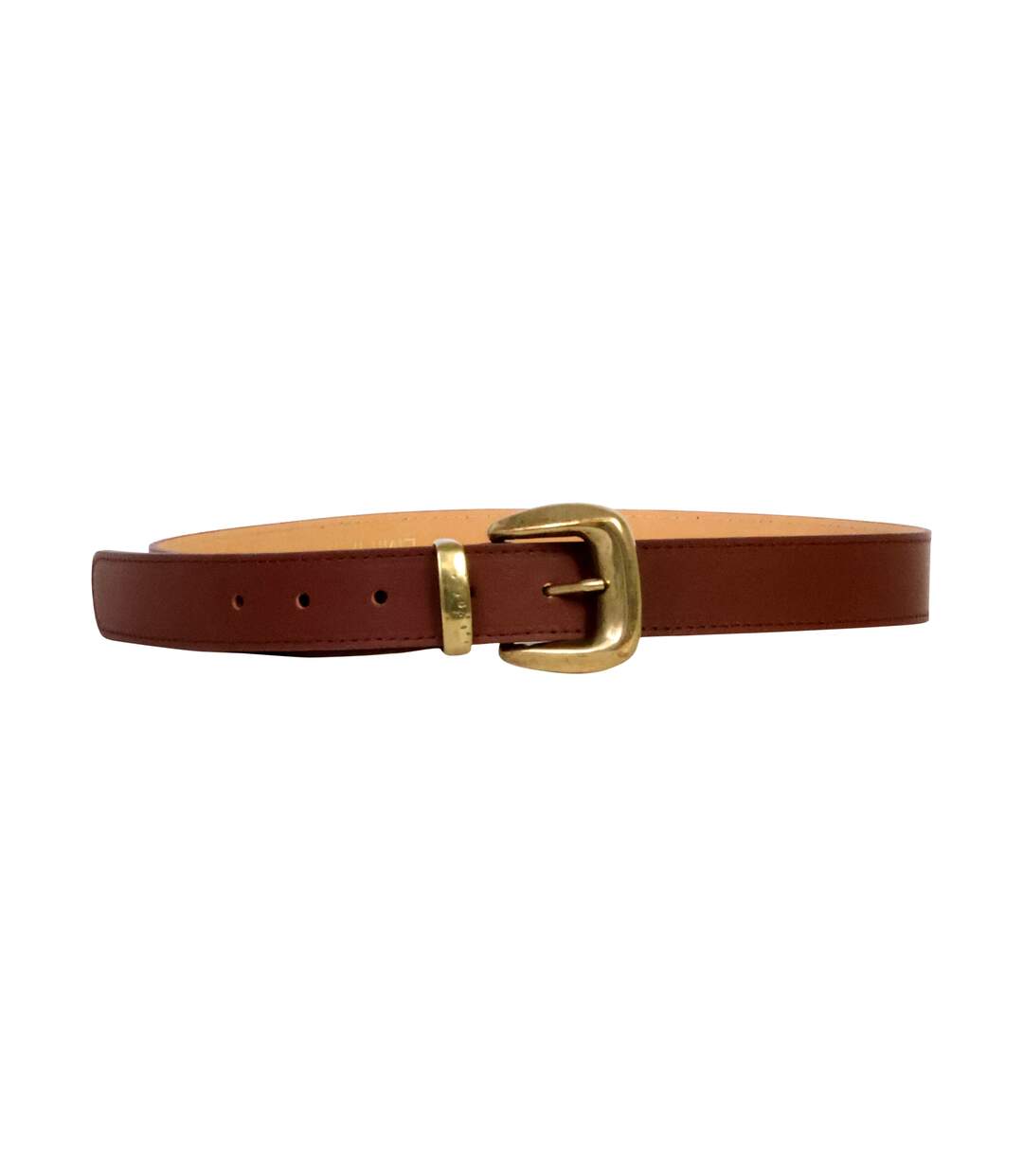 Ceinture Cuir Emilie Karston Rochelle avec Pochette Cadeaux-1