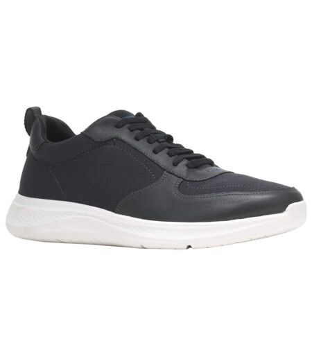 Hush Puppies Mens Elevate Lace Leather Casual Shoes (Black) - UTFS8950