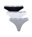 X3 strings noir/blanc/gris femme calvin klein thong-1