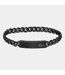 Mens Black Ion Plating Stainless Steel Bracelet One Size Black Lacoste-1