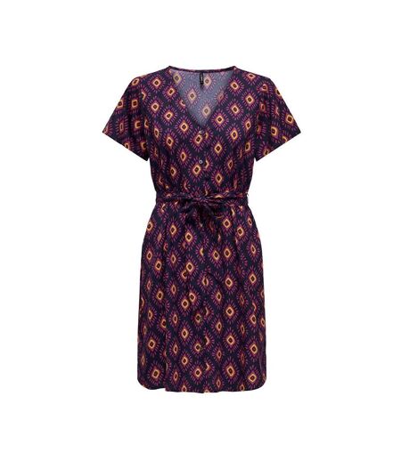 Robe marine/rose femme only leah