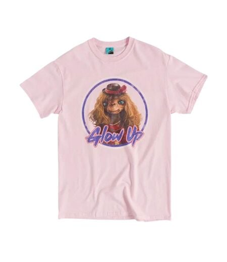T-shirt Glow Up Adulte Rose Clair E.T. The Extra Terrestrial