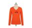 Tee-shirt MAYFLOWER NAPOLI1 orange à sérigraphie poule : confort et peps animalier-3
