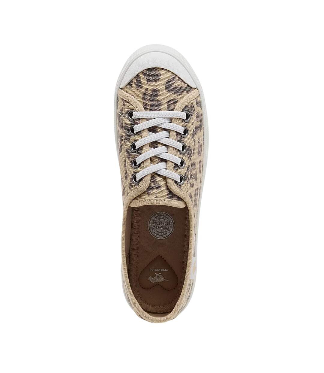 Tennis Basses En Toile Motif/style Imprimé Léopard Femme Marron Clair Léopard Rocket Dog-4