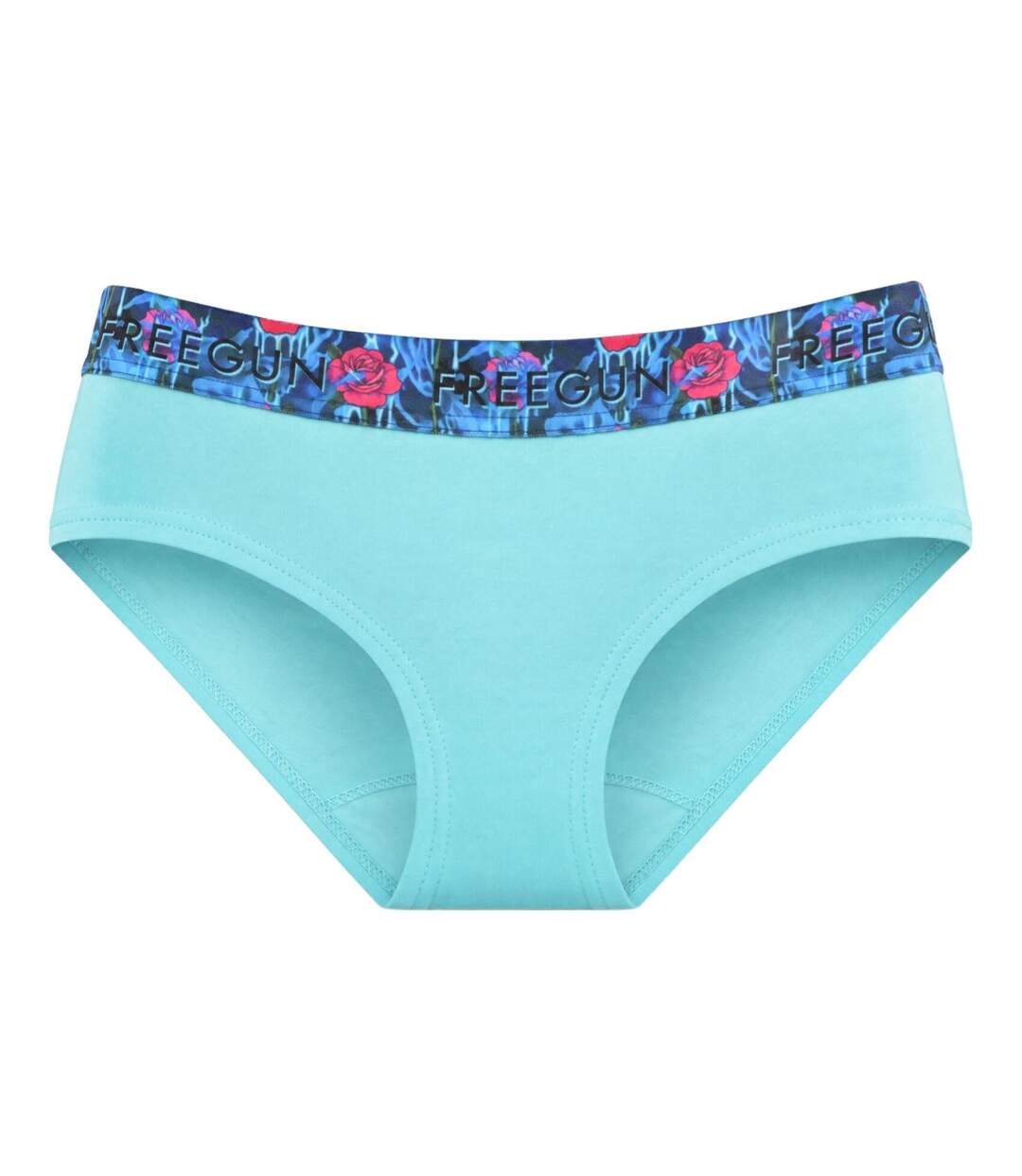 Lot  3 culottes femme en coton uni et ceinture imprimée Freegun-3
