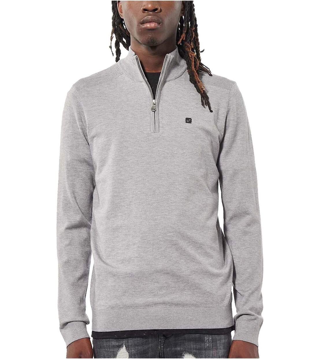 Pull à zip manches longues   -  Kaporal - Homme