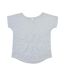 Womens/ladies loose fit t-shirt heather marl Mantis