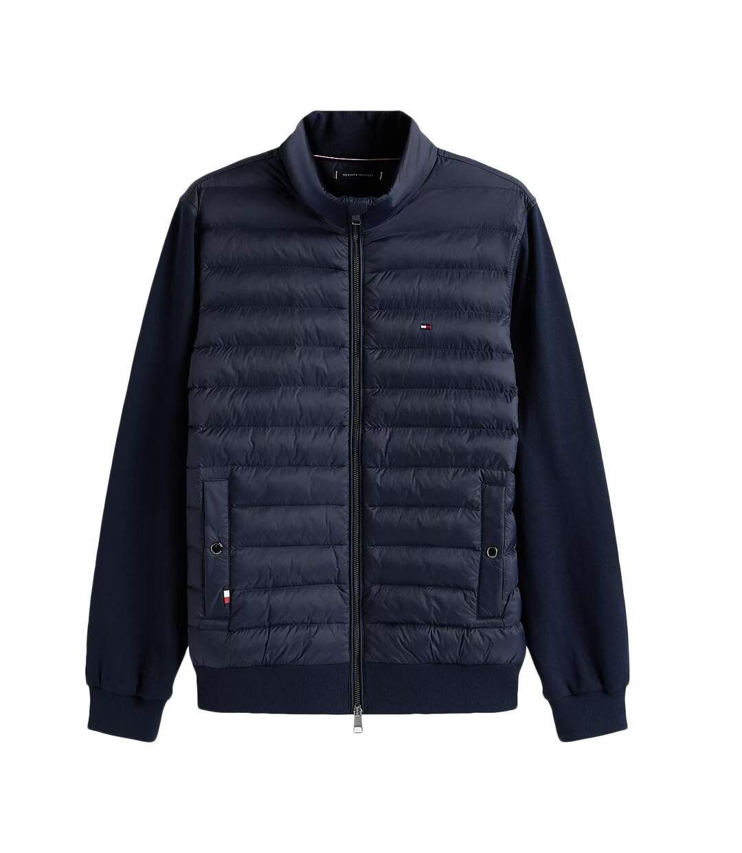 Doudoune marine homme tommy hilfiger mix media-2
