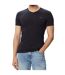 Mens Cotton Extra-slim T-shirt Navy Blue Guess-1