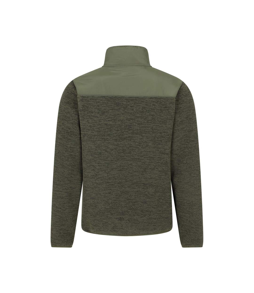 Mens Hayfield Faux Fur Lined Full Zip Fleece Top Khaki Green Mountain Warehouse-2