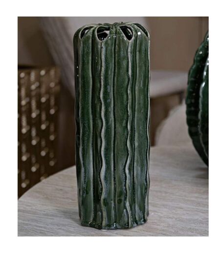 Vase en Céramique Cactus 31cm Vert