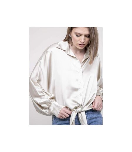 Chemise satin à nouer OBANA - Dona X Lisa