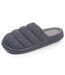 Isotoner Chaussons Mules homme matière feutrine, semelle bloup extra confort-1