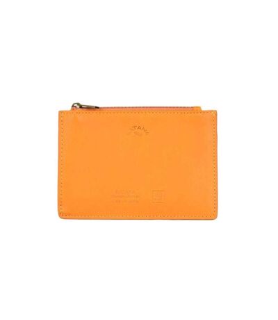 Katana - Porte-cartes compact en cuir - jaune - 8762