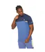 Mens Castlebay T-shirt Blue Crosshatch-1