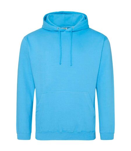 Sweat À Capuche College Adulte Bleu Hawaïen Awdis