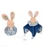 Doudou boule polyester collection LES PETITS FUTÉS Lapin-5