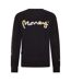 Unisex Adult Camo Logo Cotton Blend Sweatshirt Black Money-1