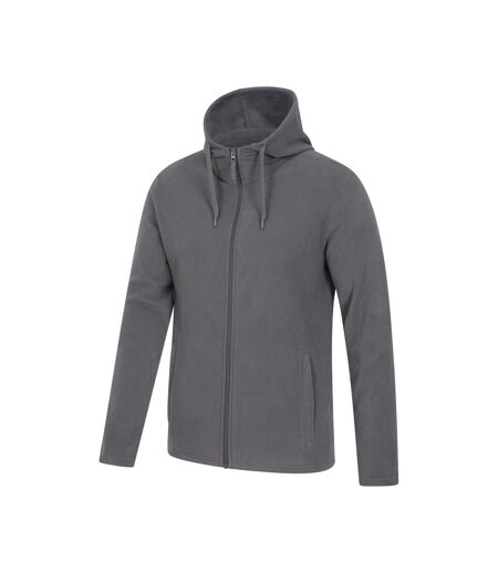 Mens Camber Fleece Full Zip Hoodie Dark Grey Mountain Warehouse