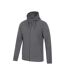 Mens Camber Fleece Full Zip Hoodie Dark Grey Mountain Warehouse-3