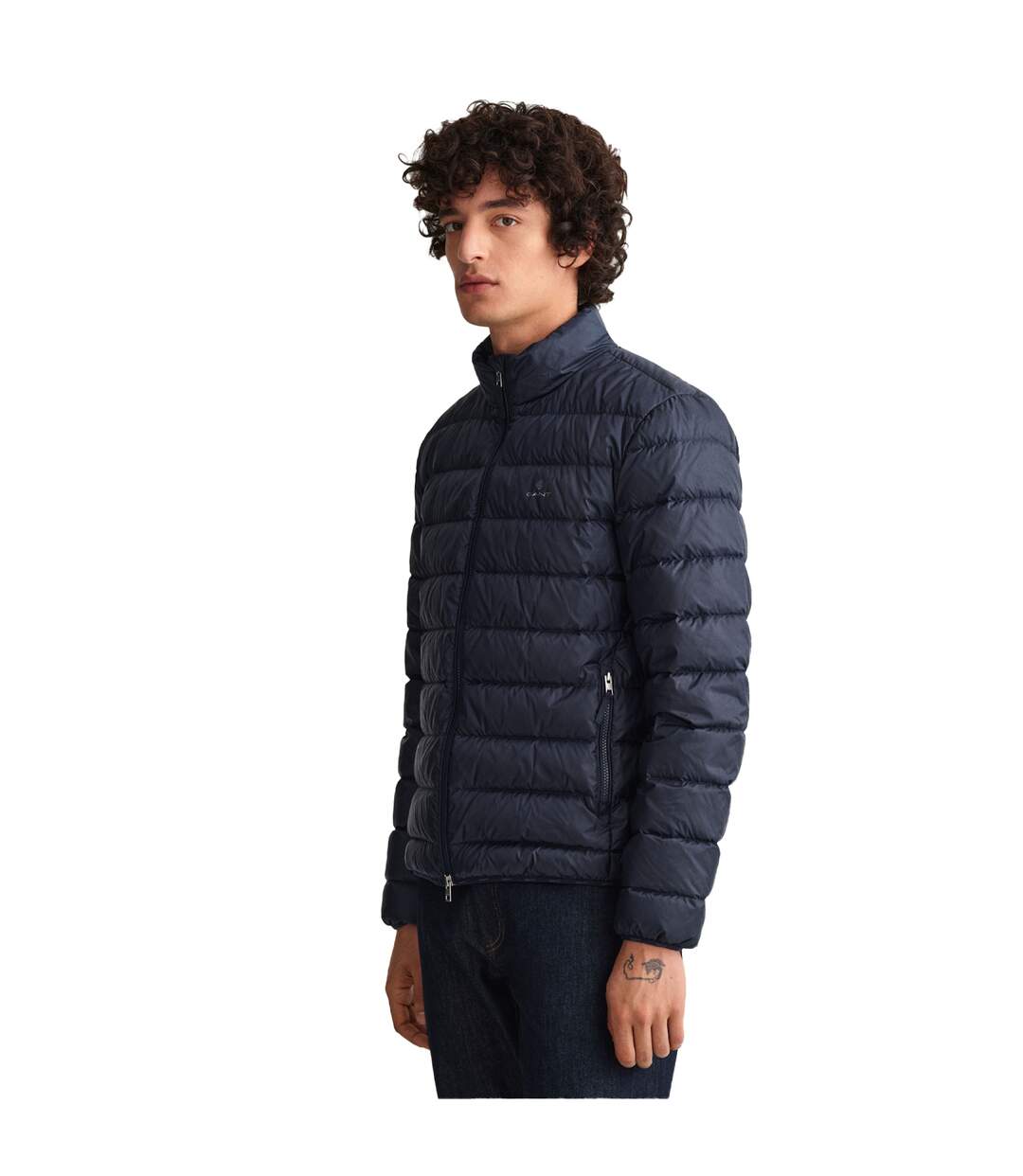 Mens Down Lightweight Padded Jacket Blue Gant-4