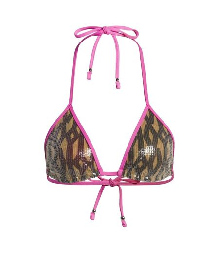 Haut De Maillot De Bain Motif/style Paillette Ivy Park Femme Marron Adidas