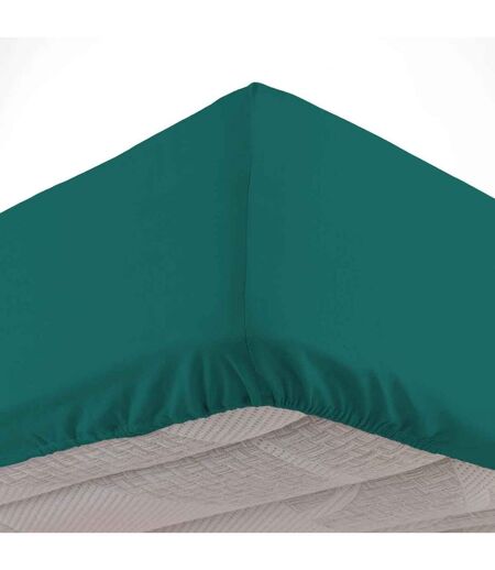Drap Housse en Coton Biolina 90x190cm Émeraude