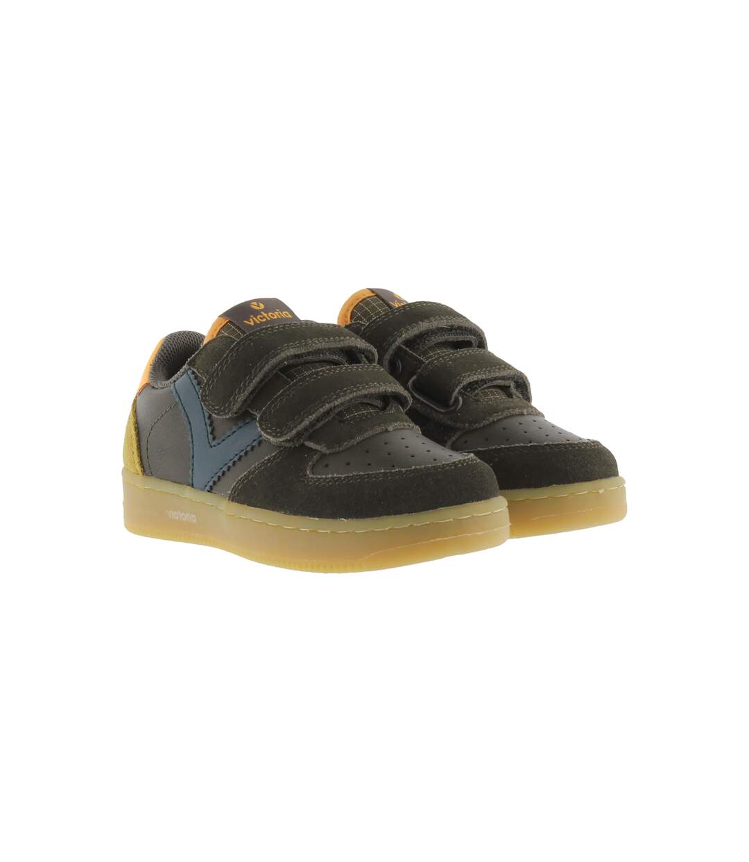 Basket Basse Enfant Cuir Victoria Time-3