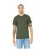 Canvas T-shirt Jersey Hommes Olive Chinée Bella + Canvas-1
