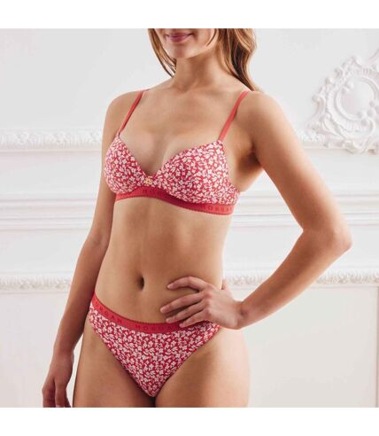 Soutien-gorge coques souples rouge Gaby