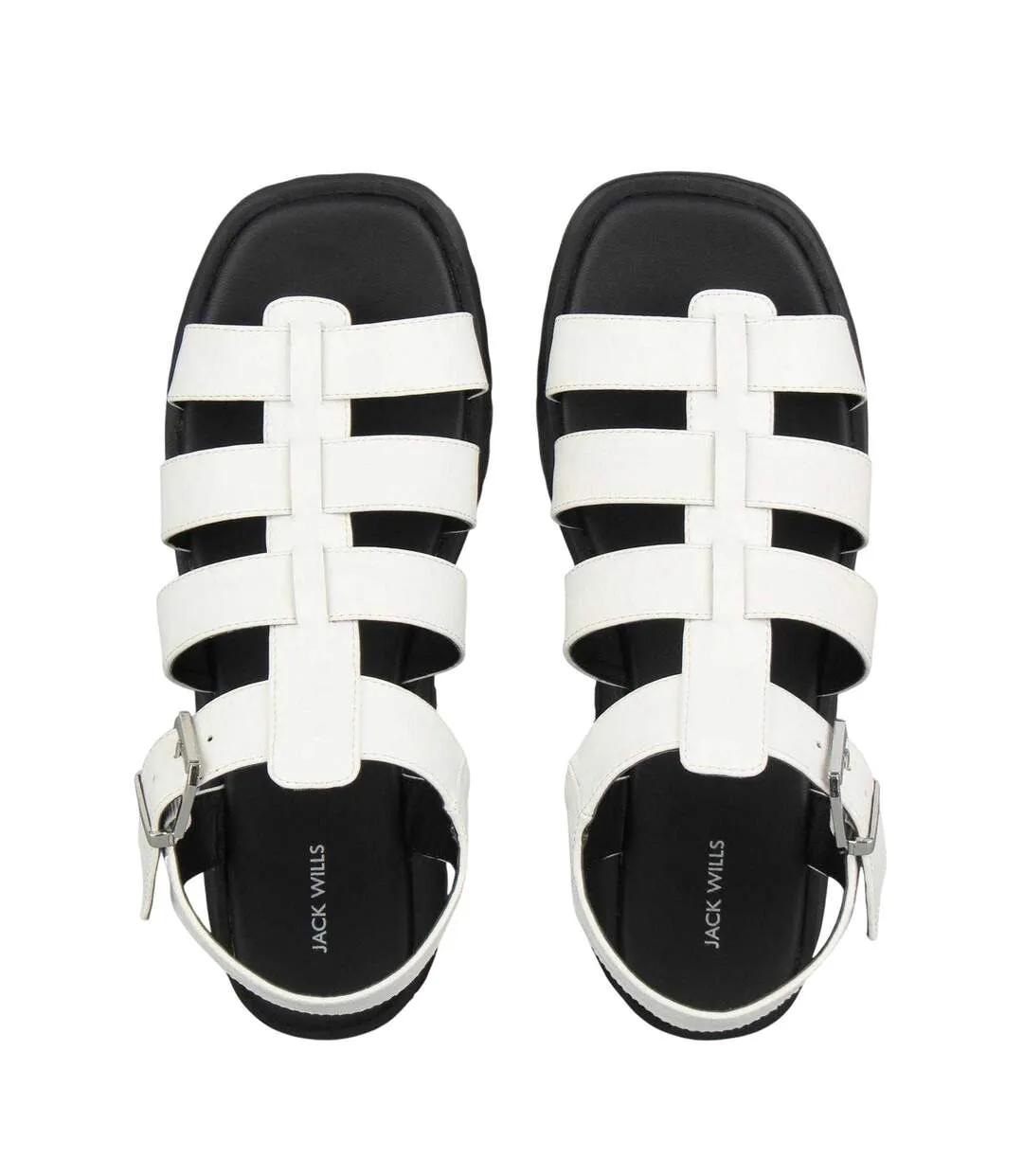 Sandales Motif/style Gladiateur Femme Blanc Jack Wills-3