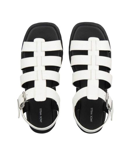 Sandales Motif/style Gladiateur Femme Blanc Jack Wills