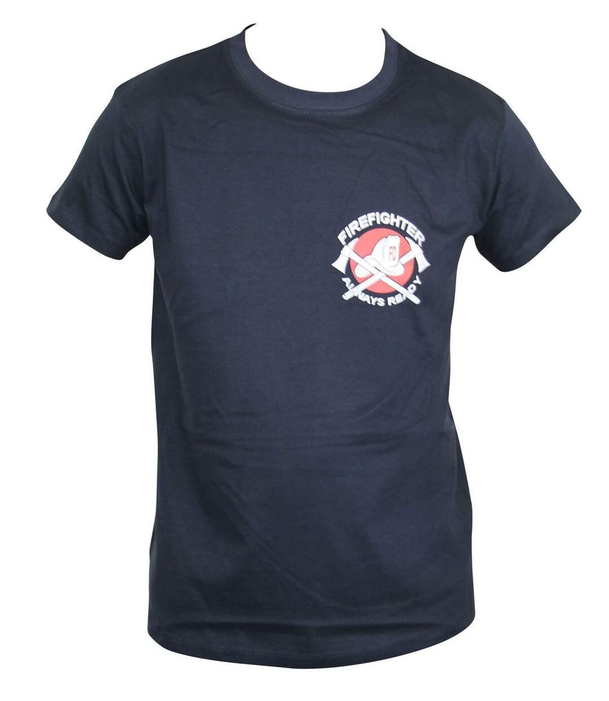 T-shirt homme manches courtes - Pompiers américains - 4016 - bleu marine